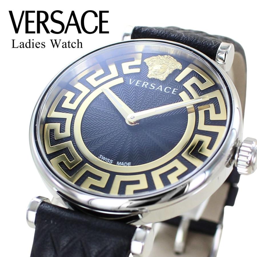 ★ヴェルサーチ ヴェルサーチェ 腕時計 レディース VE1CA0123 VERSACE（ヴェルサーチェ） 腕時計 レディース ブラック レザー 時計