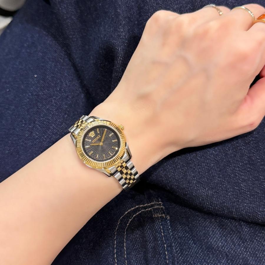 VERSACE（ヴェルサーチェ） 腕時計 レディース ブラック 高級 ブランド