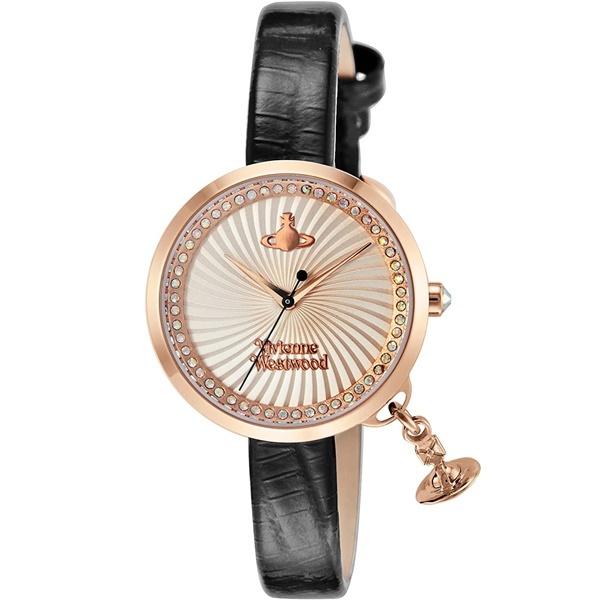 新作 Vivienne Westwood ヴィヴィアン ウエストウッド 時計 メンズ 腕時計 Bow ボウ 32ミリ チャーム ゴールド ブラック レザー Vv139rsbk 公式 Www Skylanceronline Com