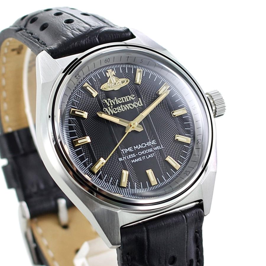 Vivienne Westwood メンズ 腕時計 クォーツ ブラックレザー Vivienne Westwood ヴィヴィアン ウエストウッド 腕時計 手表