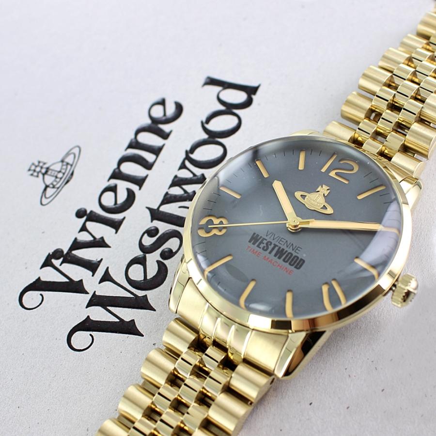 ヴィヴィアン ウエストウッド メンズ 腕時計 ゴールド グレー ブレスレットウォッチ ユニセックスでも使える時計 卒業 入学 お祝い