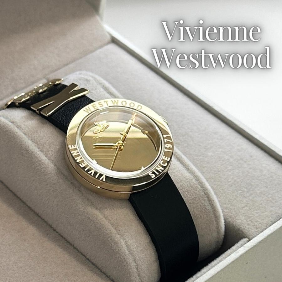 美品 Vivienne Westwood レディースウォッチ ゴールド/ブラック Vivienne Westwood（ヴィヴィアンウエストウッド） ヴィヴィアン