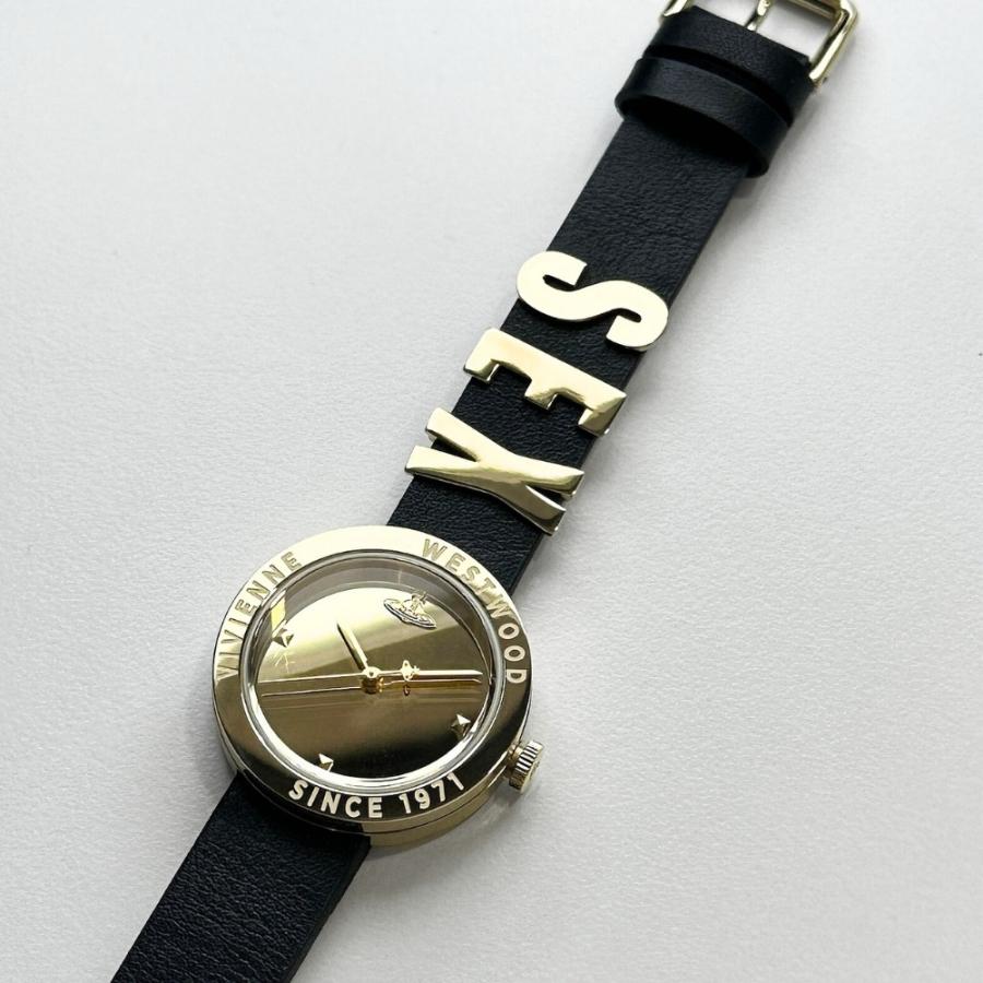 美品 Vivienne Westwood レディースウォッチ ゴールド/ブラック Vivienne Westwood（ヴィヴィアンウエストウッド） ヴィヴィアン