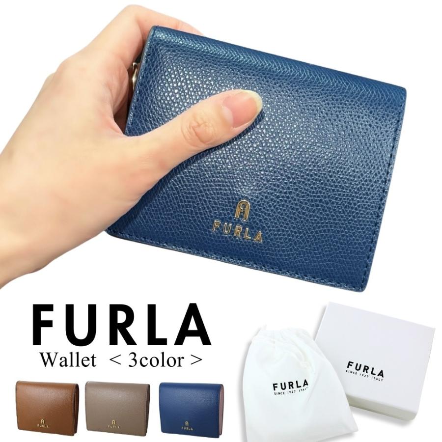 FURLA ネイビー 二つ折り財布 FURLA（フルラ） 財布 レディース 2つ折り 折財布 コンパクト