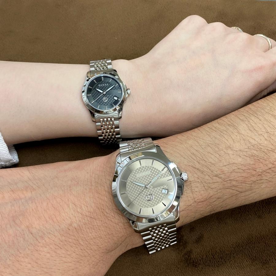 ペアウォッチ クォーツ腕時計 ステンレス GUCCI（グッチ） 腕時計 手表 ペアウォッチ Gタイムレス カップル 夫婦