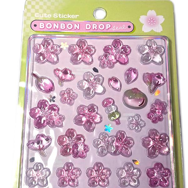 Q-LiA（クーリア） ボンボンドロップシール 和柄・桜 [94471] さくら