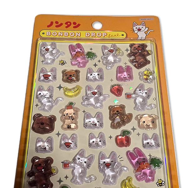 サンスター文具 ボンボンドロップシール ノンタン もぐもぐもぐ