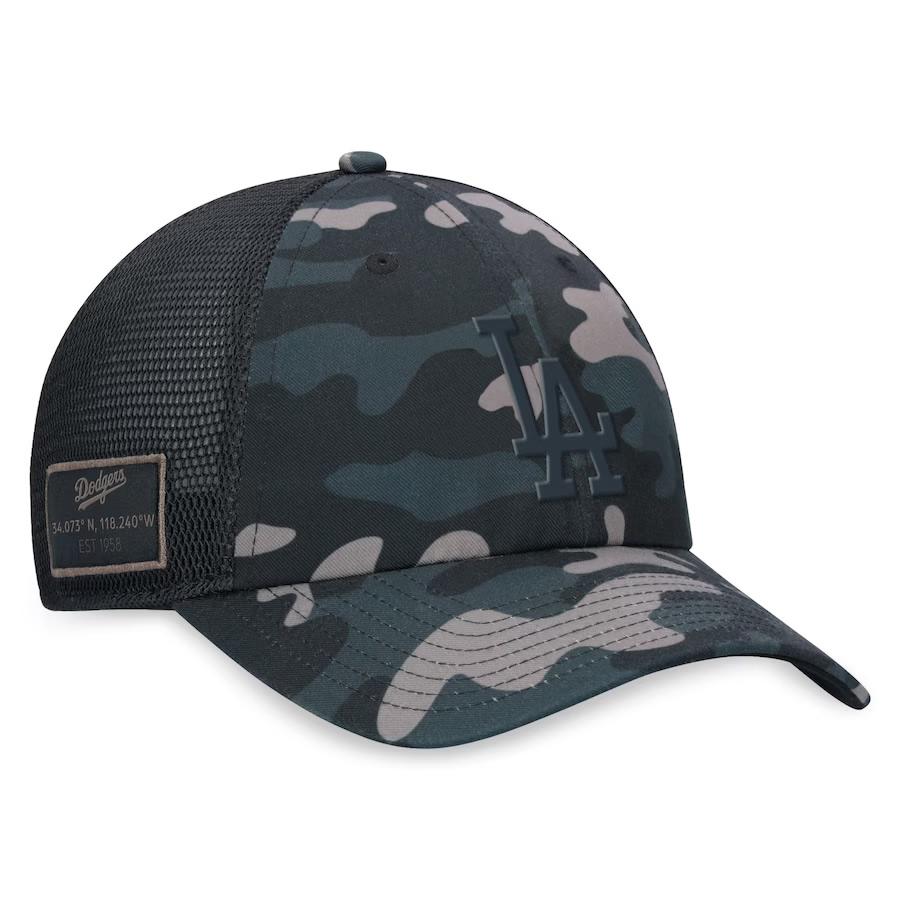 【正規品】ロサンゼルス ドジャース キャップ Fanatics Branded Black Camo Trucker Adjustable Hat 大谷翔平 帽子 迷彩柄 MLB 新品 公式 |  | 02