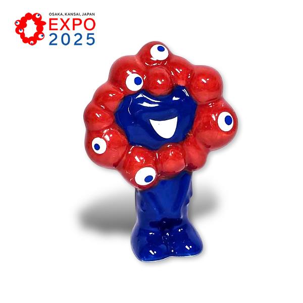 EXPO2025 H ミャクミャク 陶器マスコット 立ち 大阪・関西万博 人形 置物 置き物 インテリア | 
