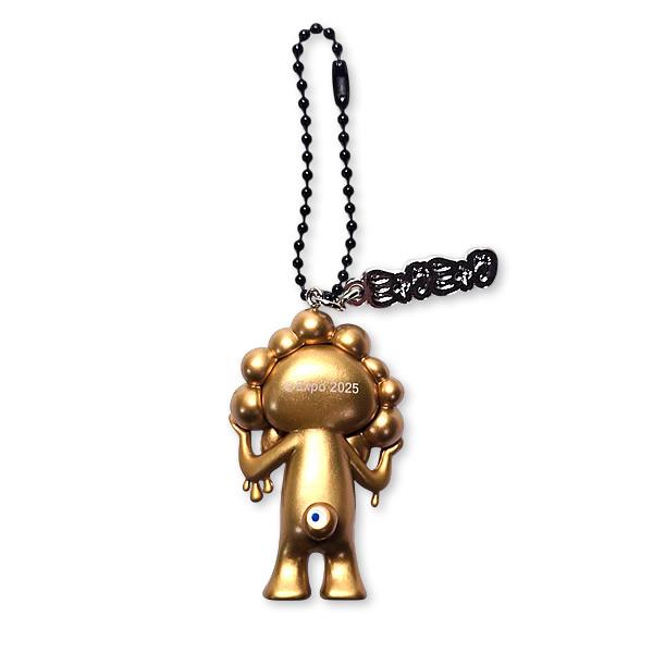 EXPO2025 ミャクミャク キャラ立体PVCボールチェーン 金色(GOLD