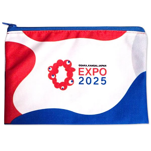 EXPO2025 ミャクミャク ジッパーポーチ 大阪・関西万博 [逆立ちポーズ