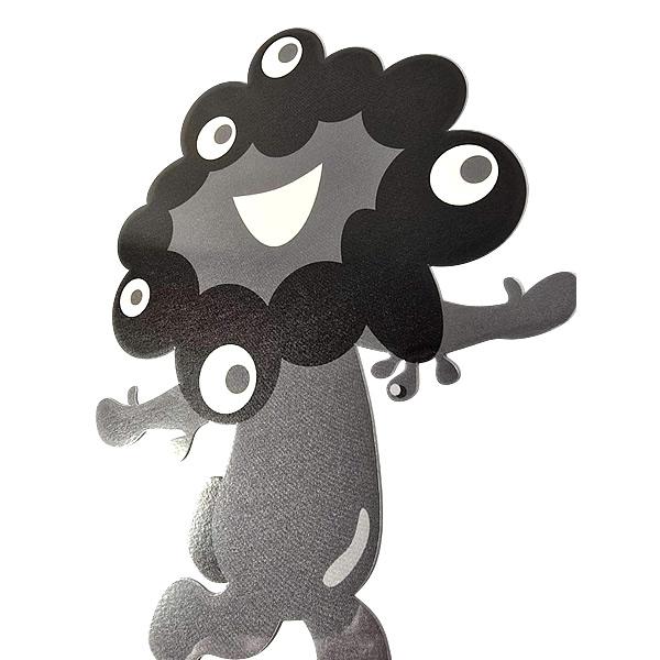 EXPO2025 ミャクミャク アパレルステッカーA(にこにこ) 黒ミャクミャク