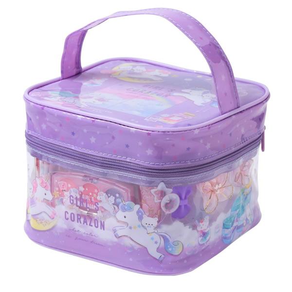 レイス(Race) ガールズコラゾン ビニールバニティメイクアップバッグ 6才以上 バニティバッグ メイク コスメ[女の子／女子／6歳／化粧道具] |  | 01