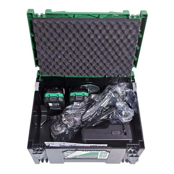 HiKOKI ハイコーキ ディスクグラインダー G3610DC 未使用品(S) 充電器・充電池2個・ケース付 コードレス式 36v HiKOKI（ハイコーキ） 36V 100mmコードレスディスクグラインダ G3610DC