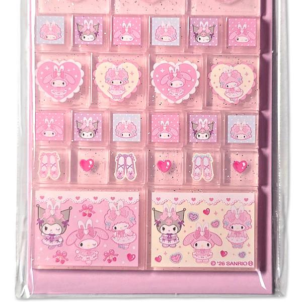 マイメロディ サンリオ タイルシール [マイメロディ＋クロミ＋マイ