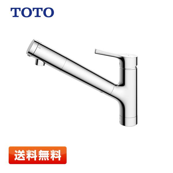 TOTO 【送料無料】TOTO 台付シングル混合水栓 TKS05308J (エコシングル