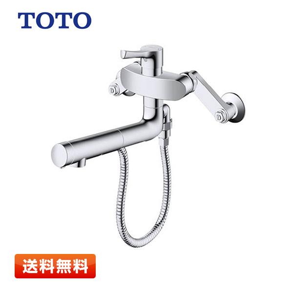 TOTO TKS05314J 壁付シングル混合水栓（エコシングル、ハンドシャワー 