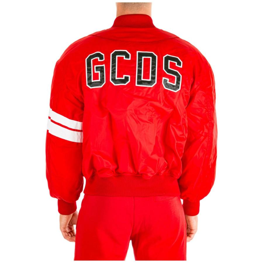 コート メンズファッション メンズ ジャケット ジーシー ジーシー Gcds Mens Outerwear Naiaのコート Red Jacket K