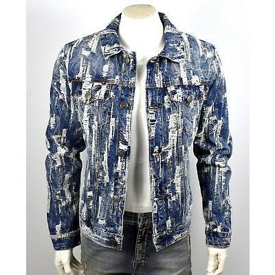 公式の コート ジャケット トゥルーレリジョン True Religion Danny Indigo Allover Distressed Denim Jacket Mdqat428k 楽天 Lewisfamilyinsurance Com