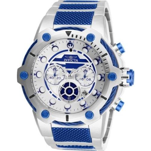 印象のデザイン 腕時計 メンズ インヴィクタ インビクタ Invicta 27114 Star Wars Men's 51.5mm Chronograph Stainless Silver Dial Watch, あっときれいあーる 257a73cb