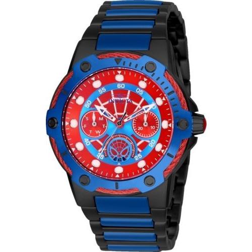 【オンライン限定商品】 腕時計 インヴィクタ インビクタ レディース Invicta 26981 Marvel Women's Day-Date 24H 39mm Black/Blue/Red Spiderman Watch, アスカムラ 8c203817
