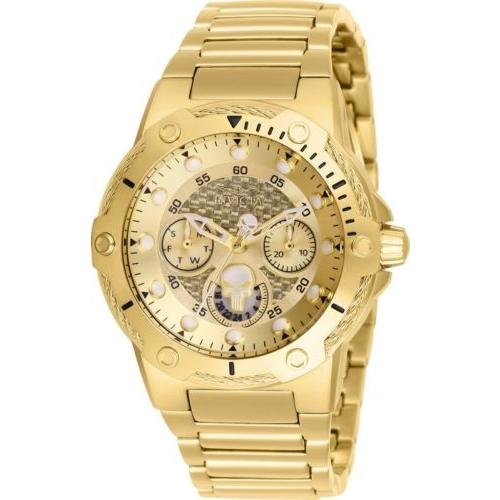 【メーカー直売】 腕時計 インヴィクタ インビクタ レディース Invicta 26988 Marvel Women's Day-Date 24H 39mm Gold-Tone Punisher Watch, 富山市 9e5cc9e9
