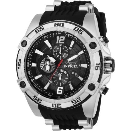 沸騰ブラドン 腕時計 インヴィクタ インビクタ メンズ Invicta 28976 Marvel Venom Men's Chronograph 52.5mm Stainless Steel Rubber, キタジマチョウ 73335e80