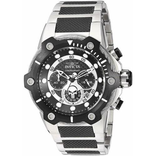 人気ブランド 腕時計 インヴィクタ インビクタ メンズ Invicta 25983 Marvel Men's 51.5mm Chronograph Stainless Steel Black Dial Watch, ツヅキク ed39a64c