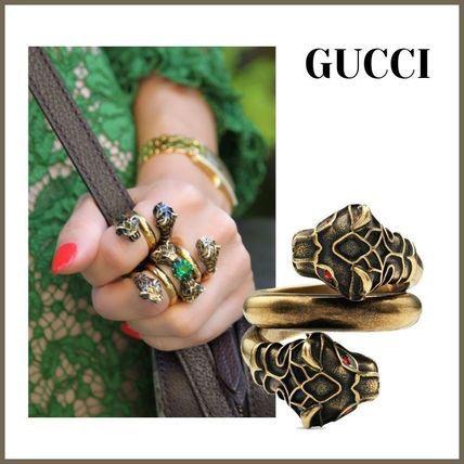 グッチ GUCCI リング 指輪 おしゃれ 限定 レア * Tiger head ring * タイガーヘッドリング :YBU