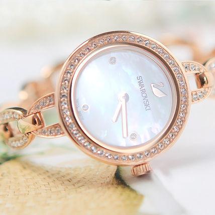 スワロフスキー AILA MINI ローズゴールド 腕時計 おしゃれ 腕時計 限定 レア キラッと眩しいSWAROVSKI