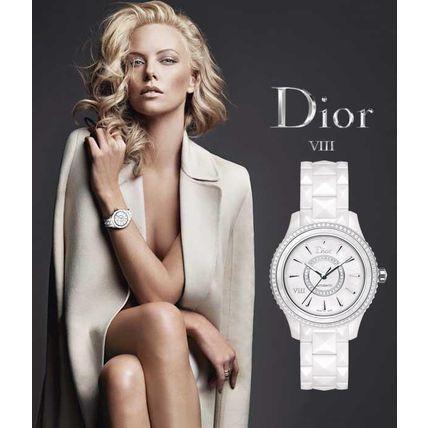 ディオール Doir 腕時計 ウォッチ おしゃれ 人気 レア VIII White Dial Ceramic Diamond Ladies