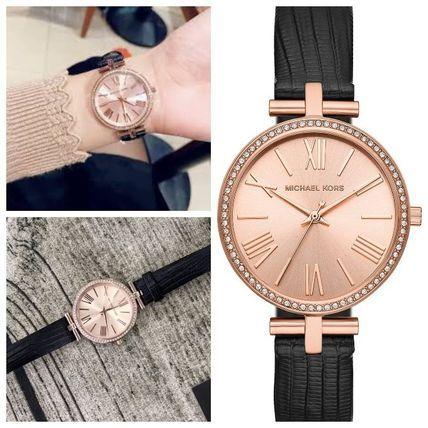 マイケルコース Michael Kors 腕時計 日本未入荷 レア おしゃれ Maci Black/Rose Gold MK2766