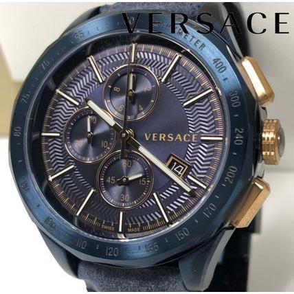 ヴェルサーチ Versace 腕時計 レア 限定 おしゃれ グレーズ クロノ