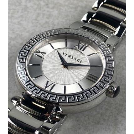 ヴェルサーチ Versace 腕時計 レア 限定 おしゃれ Leda Silver Dial 腕時計