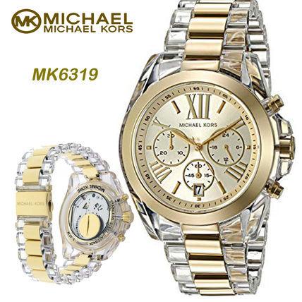 マイケルコース Michael Kors 腕時計 おしゃれ 限定 レア クリア＆ゴールド MK6319