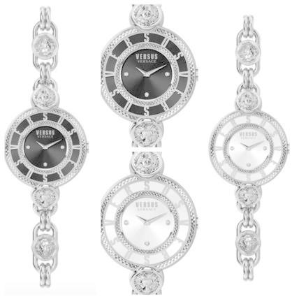 VERSUS Versace ヴェルサーチェ LES DOCKS BRACELET WATCH シルバー,シルバー/ブラック