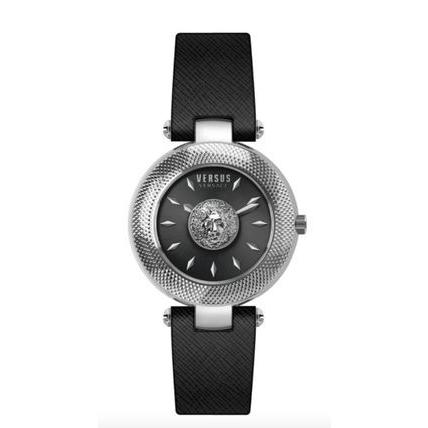 VERSUS Versace ヴェルサーチェ BRICK LANE BLACK STRAP WATCH