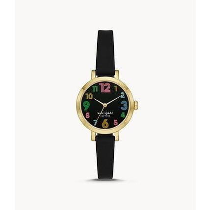 KATE SPADE ケイトスペード metro Black Silicone Watch KSW1650