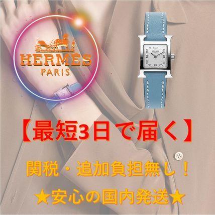 HERMES エルメス　Hウォッチ レディース腕時計 17.2×17.2mm　2