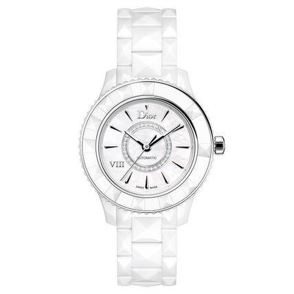 Dior ディオール VIII White Dial Ceramic Diamond Ladies