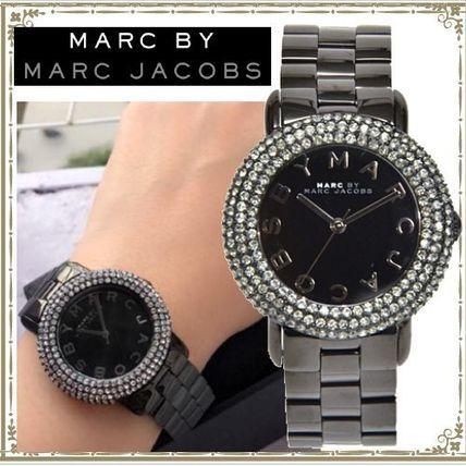 MARC JACOBS マークジェイコブス Marci 36mm ブラックベルト腕時計