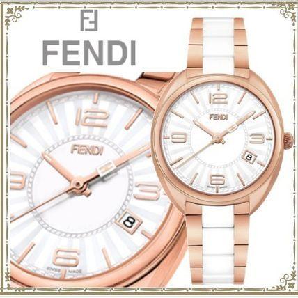 FENDI フェンディ MOMENTO フェンディ腕時計 セラミック ローズゴールド 2