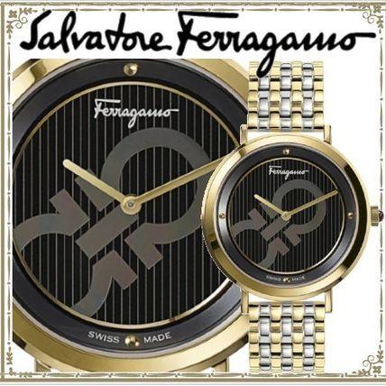 Salvatore Ferragamo サルヴァトーレ フェラガモ ロゴマニア コンビブレスレット 腕時計