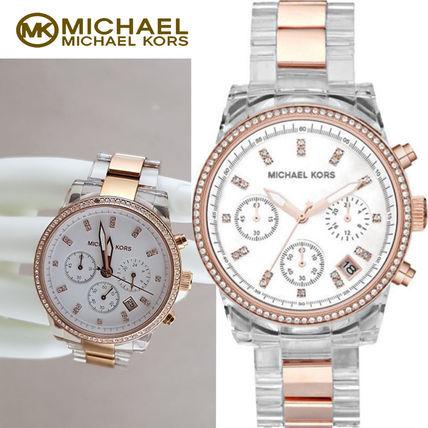 MICHAELKORS マイケルコース Rose Gold Steel / Clear Resin 腕時計MICHAELKORS マイケルコース6347