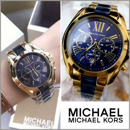 MICHAELKORS マイケルコース Bradshaw ゴールド & ネイビー MICHAELKORS マイケルコース6268