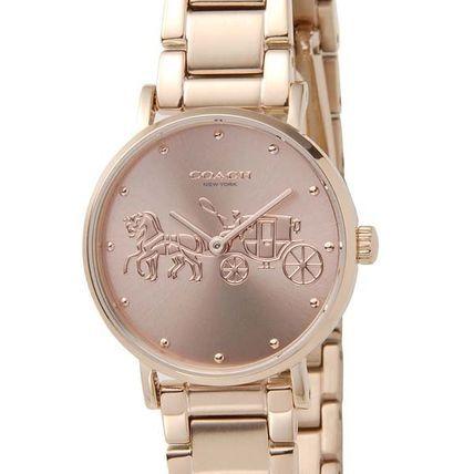 COACH コーチ 腕時計 レディース ローズゴールド 14503793ペリー 極美品COACHコーチレディース腕時計 稼働 クォーツローズゴールド 箱
