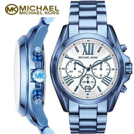 Michael Kors マルケルコース Bradshaw Ocean Blue IP Chronograph MK6488