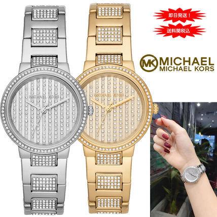 Michael Kors マルケルコース Gabbi gold/silver Glitz 腕時計