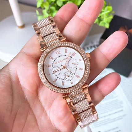 Michael Kors マルケルコース Oversized Paker Pave Rose Gold Watch
