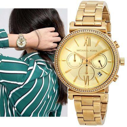 Michael Kors マルケルコース ソフィー クロノグラフ ゴールド MK6559